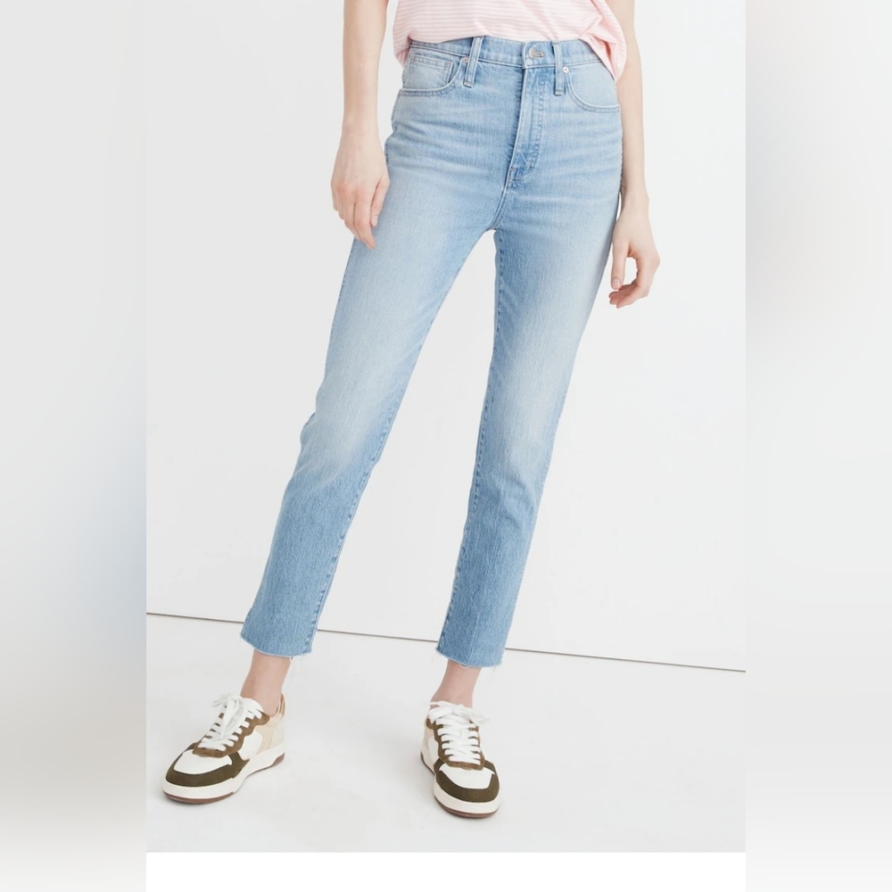 Madewell Raw Hem Stove Pipe Jeans